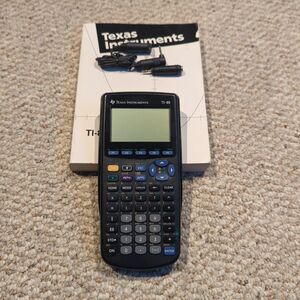 TI-89 Titanium Texas Instruments Graphing Calculator  Instruction Book Cords